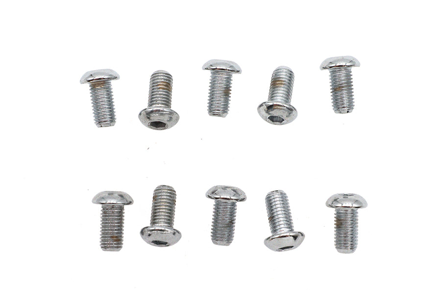 Allen Button Head Screws Chrome 1/4 inch X 1/2 inch