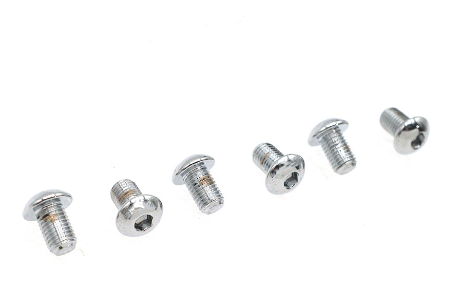 Allen Button Head Screws Chrome 5/16 inch X 1/2 inch