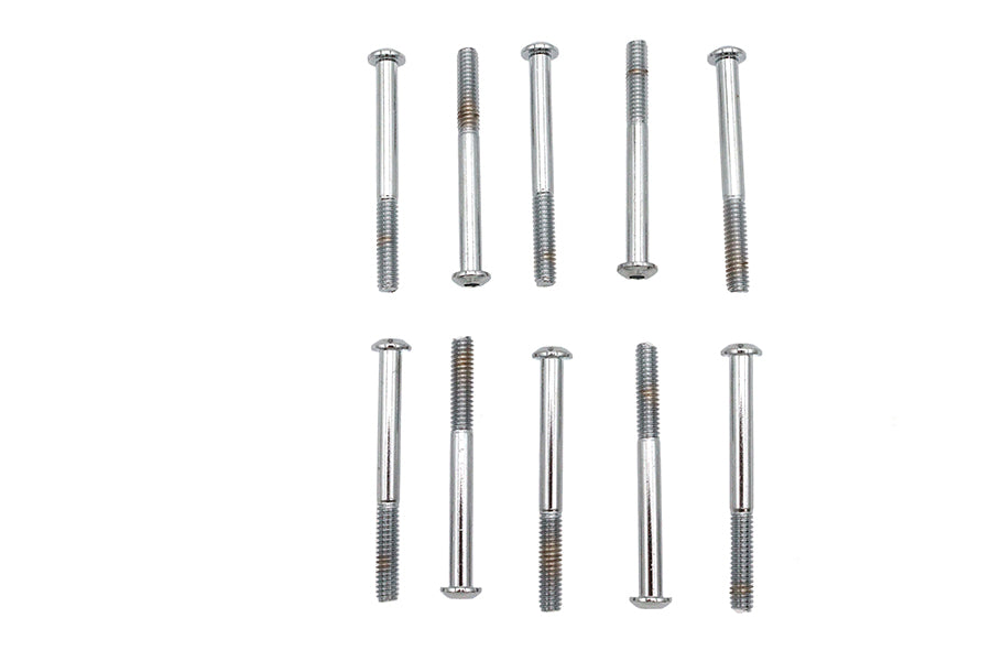 Allen Button Head Screws Chrome 1/4 inch X 2-5/8 inch