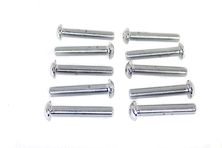 Allen Button Head Screws Chrome 3/8 inch-24 X 2 inch
