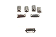 Load image into Gallery viewer, 3/4 inch Oblong Bevel Saddlebag Spots Nickel