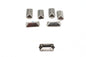 3/4 inch Oblong Bevel Saddlebag Spots Nickel