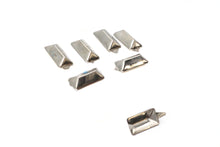 Load image into Gallery viewer, 3/4 inch Oblong Bevel Saddlebag Spots Nickel