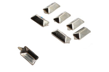 Load image into Gallery viewer, 3/4 inch Oblong Bevel Saddlebag Spots Nickel