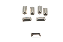 Load image into Gallery viewer, 3/4 inch Oblong Bevel Saddlebag Spots Nickel