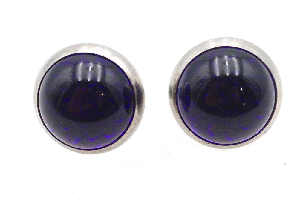 License Plate Frame Reflectors Blue Glass
