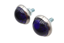Load image into Gallery viewer, License Plate Frame Reflectors Blue Glass