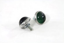 Load image into Gallery viewer, License Plate Frame Reflectors Green Glass