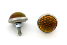 Load image into Gallery viewer, License Plate Frame Reflectors Amber Glass