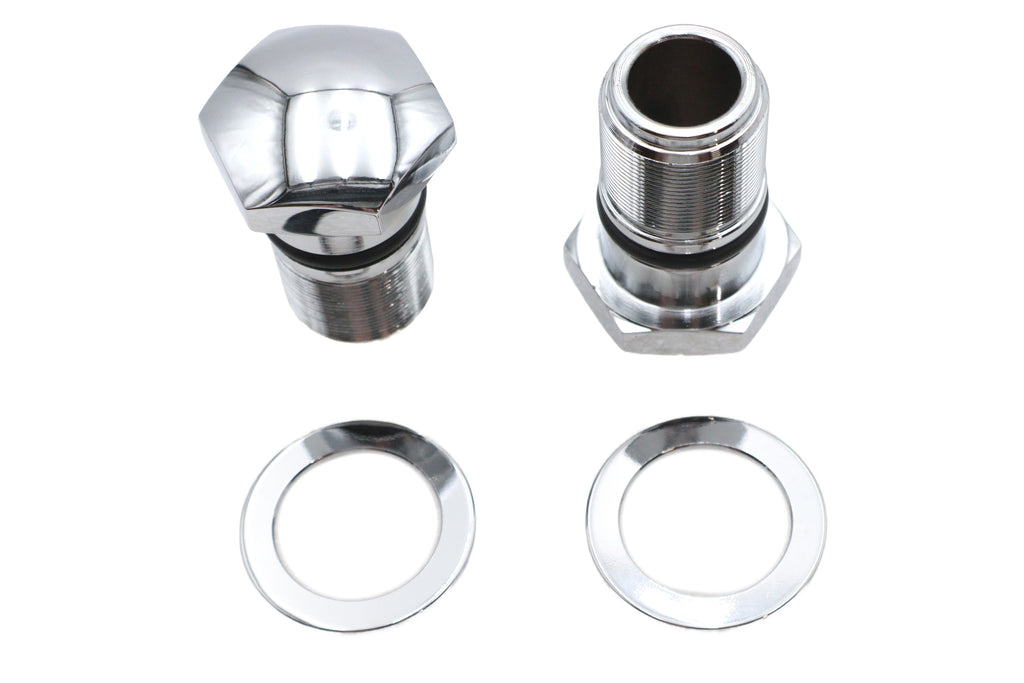 35mm Fork Tube Plug Set Chrome