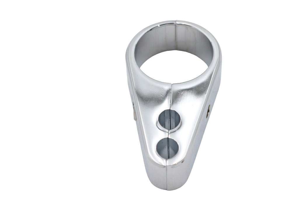 Dual Throttle Cable Clamp Chrome