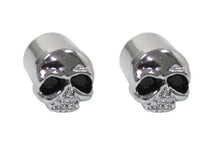 Load image into Gallery viewer, Skull Valve Stem Cover Chrome