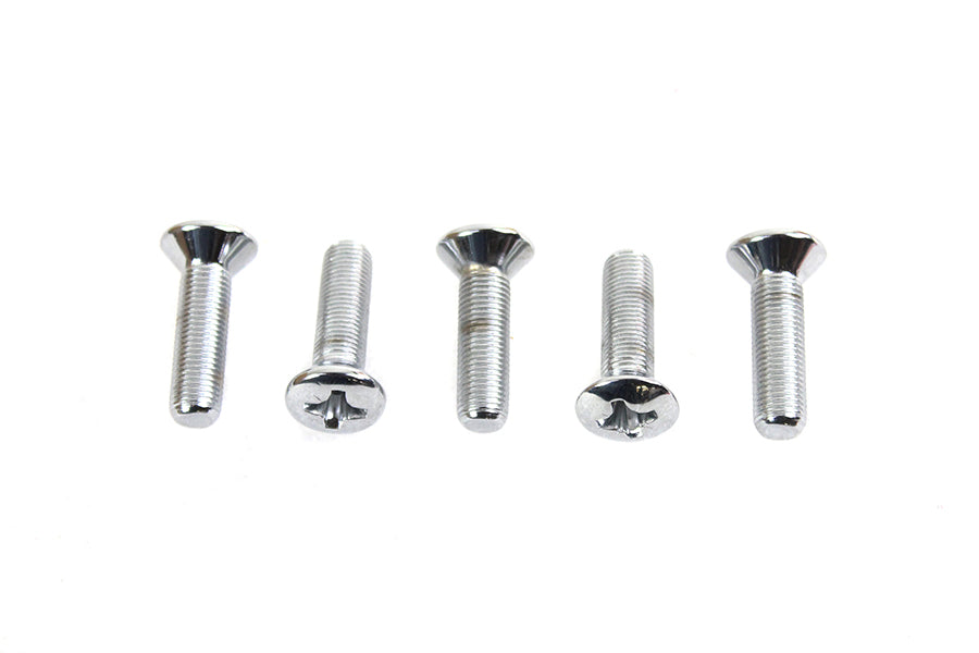 3/8 inch-24 x 1-1/4 inch Countersunk Screw Chrome