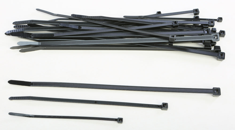 Assorted Cable Ties Black 30/Pk