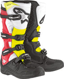 alpine star Tech 5 Boots Black/White/Red/Yellow Sz 13 482-30613