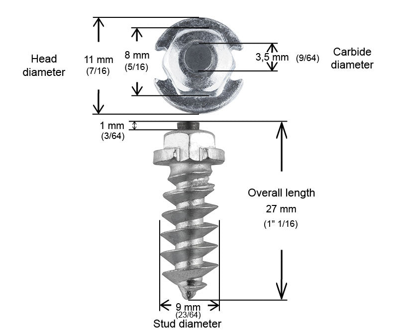 1" 25mm Shoulder Screw Studs Qty 200