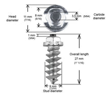 Load image into Gallery viewer, 1" 25mm Shoulder Screw Studs Qty 200