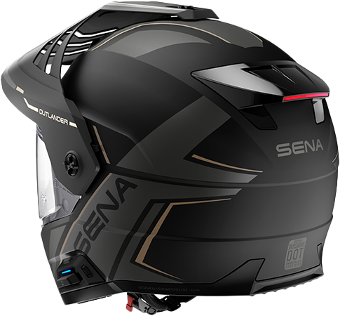 Outlander  Smart Ds Helmet Matte Black Sm