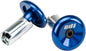 Aluminum Bar End Plugs Blue