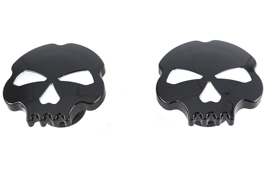 Skull Style Gas Cap Set Black