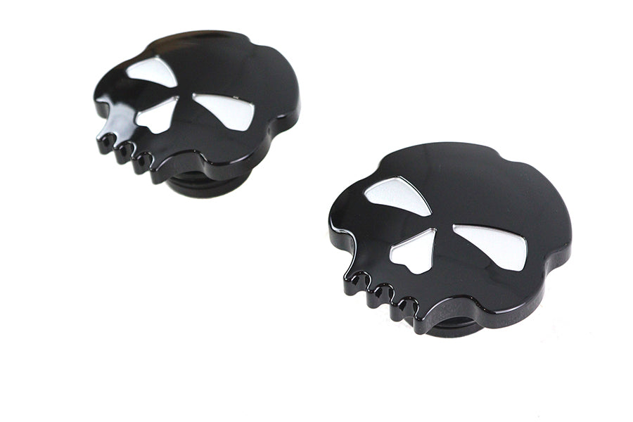 Skull Style Gas Cap Set Black