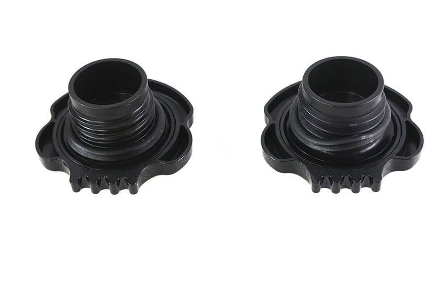 Skull Style Gas Cap Set Black