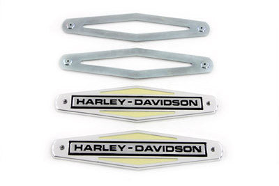 Gas Tank Emblems with Black Lettering