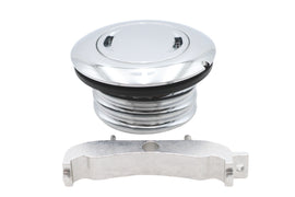 Chrome Low Profile Locking Gas Cap Non-Vented