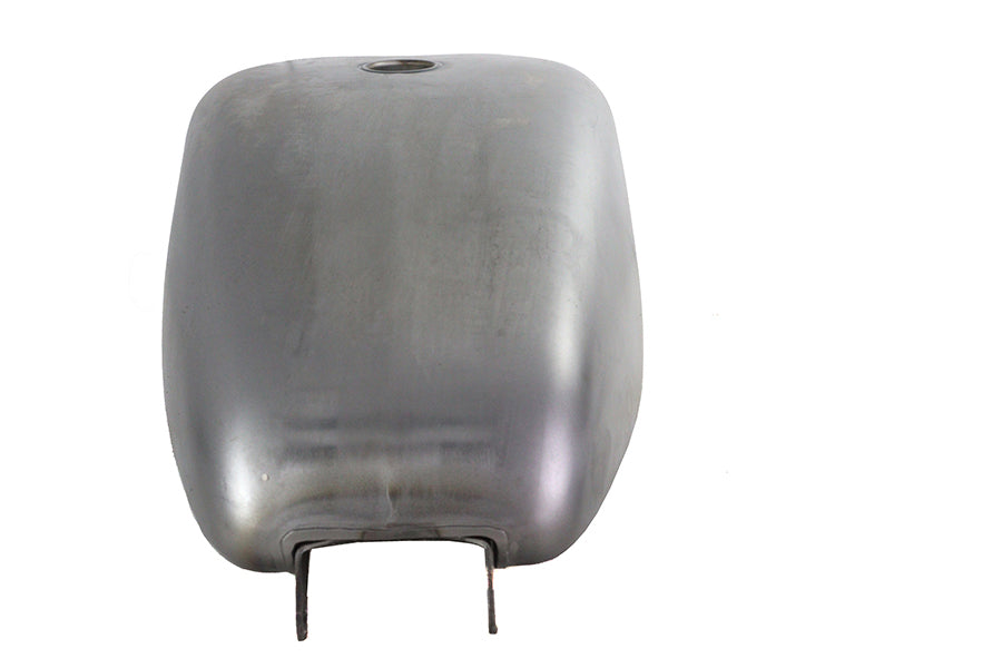 M8  inchSporty inch 3.2 Gallon Gas Tank Raw Steel Low Mount