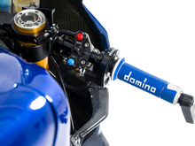Load image into Gallery viewer, A450 Road Racing Grips Blue/White Pair