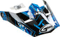 Visor W/Screws Hooper Mx 46y Black/Blue Ys Yl