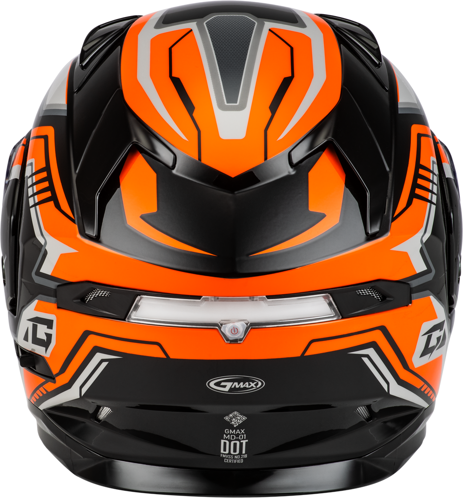 Md 01s Transistor Snow Helmet Orange/Black Xl