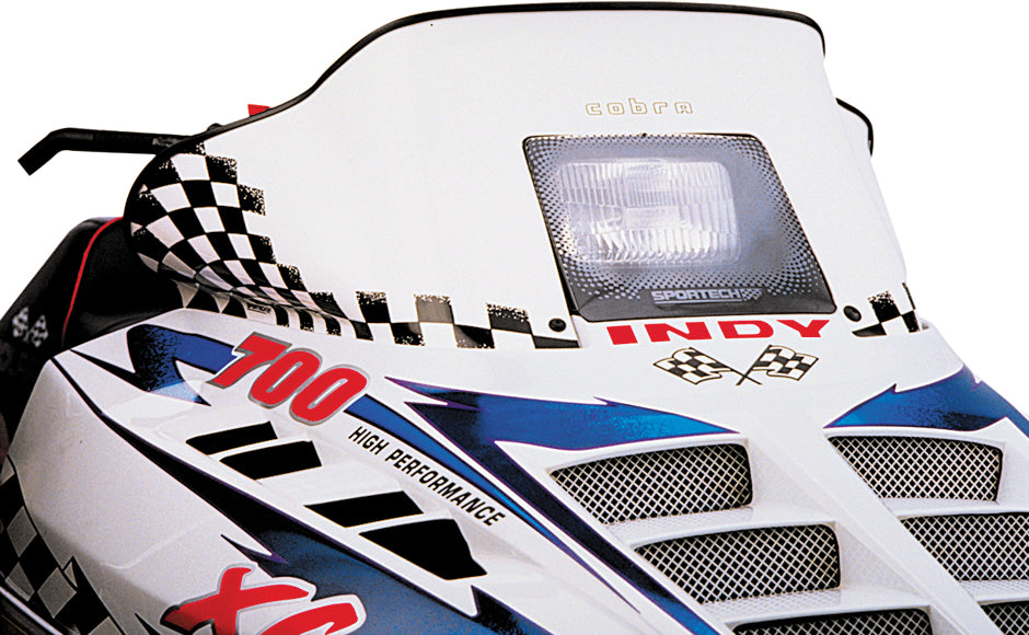 Cobra W/S Low White/Blk 11.5" Pol Wedge Hood