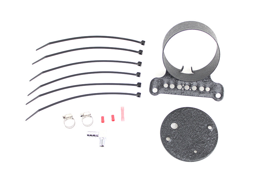 Single Gauge Mount Bracket Black