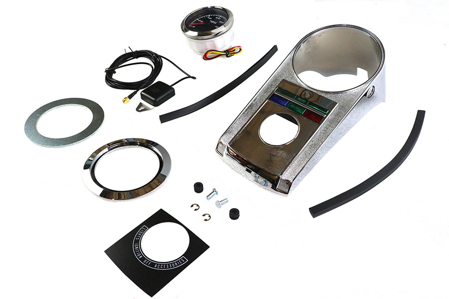 85mm GPS Speedometer Kit Chrome