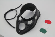 Load image into Gallery viewer, Black Skull Dash Panel with Red Lens