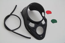 Load image into Gallery viewer, Black Skull Dash Panel with Red Lens