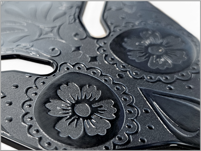 Ultra Thin Tank Pad Skull Black