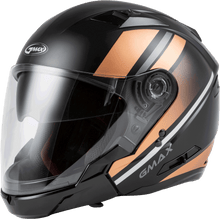 Load image into Gallery viewer, Of 77 Open Face Reform Helmet Matte Black/Copper/Silver Md