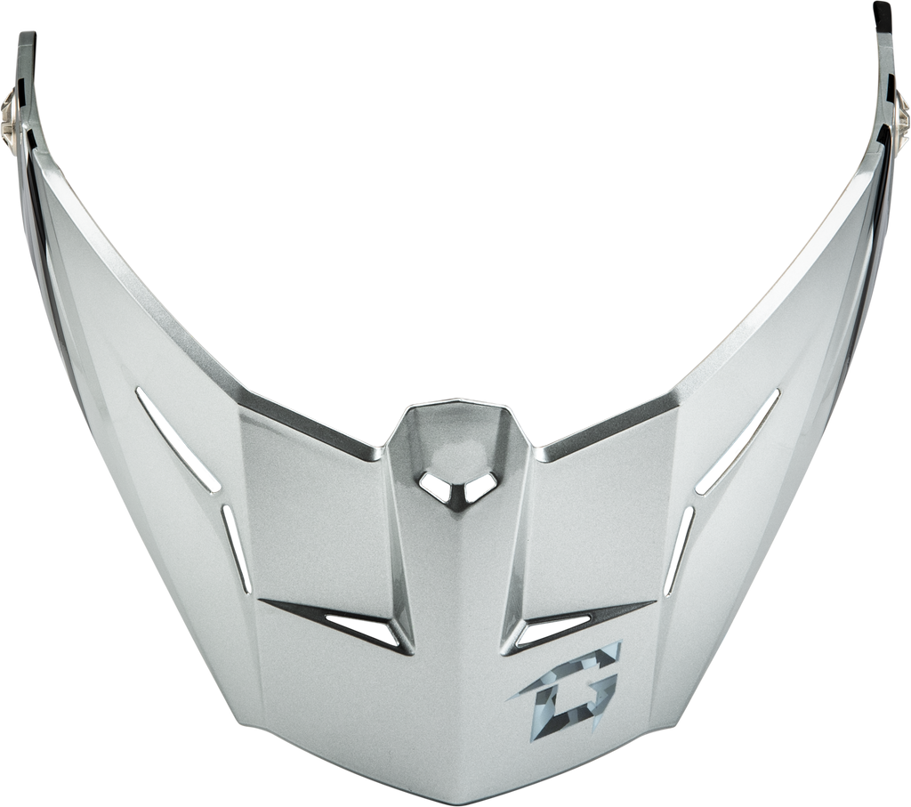 Md 74 Visor W/Screws Striker Silver/Blue Metallic