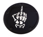 6   M8 Softail Derby Cover Bone Finger Black