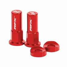 Load image into Gallery viewer, Rim Lock Nuts &amp; Washers 2pcs Red