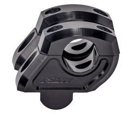 Black ROX 1.5-inch barback riser for Pan America motorcycles, designed to elevate handlebar height and improve riding ergonomics.