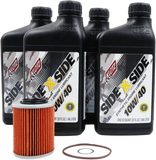 Klotz Oil Sidexside Oil Change Kit 10w40 /W Oil Filter Can 842-0104