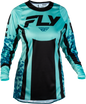 Women's Lite Flake Jersey Aqua/Teal/Black Sm