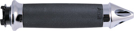 AVON Superbike custom contour grips with spike design and chrome finish for motorcycle handlebar control.