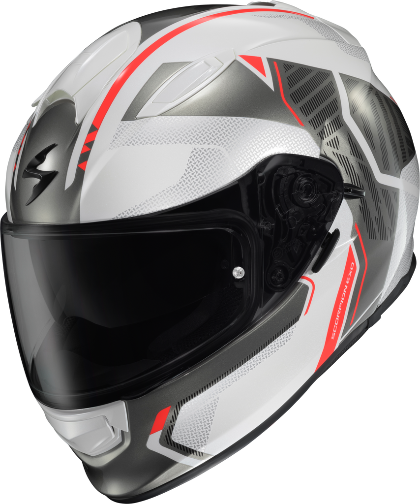 Ryzer Full Face Helmet Switch White/Grey Sm
