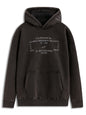 Infinite Washed Ovrsizd Hoodie Washed Black Xl