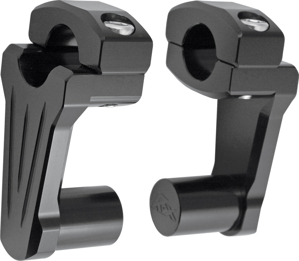 Pivoting Handlebar Riser Black 2" Rise
