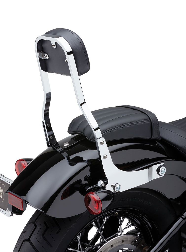 Detachable Backrest Short Chrome Dyna 06 17